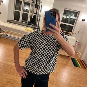 NSF Checker Short Sleeve Sweatshirt